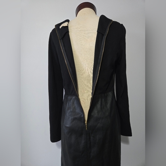 Michael Kors Lambs Leather Black Dress. Size 8 - Picture 11 of 16